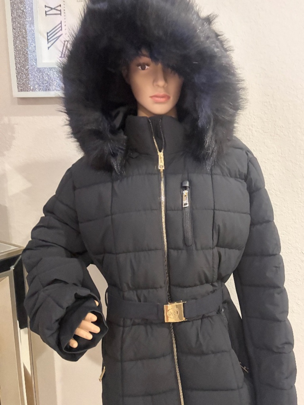 NWT! Michael Kors black quilted puffer coat in women’s